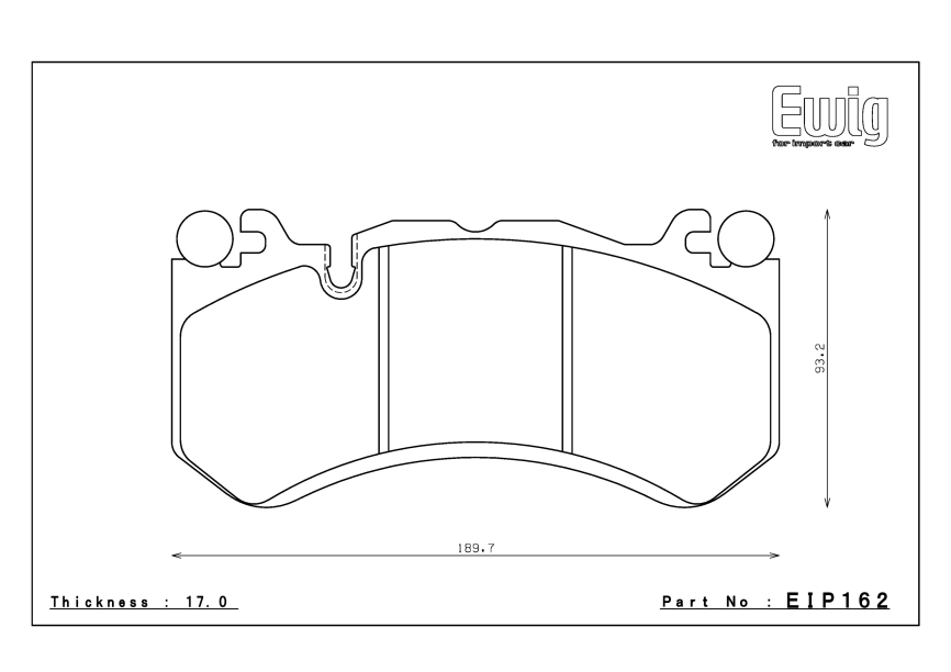 Тормозные колодки Winmax W3 1311 EIP162 AUDI RS6, Mercedes C63 AMG W204, AMG GT W190, Brembo® 6pot, передние фото 5