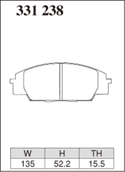 Тормозные колодки Dixcel S type S-331238 Honda S2000 Civic Type R EP3 FN2 передние фото 3