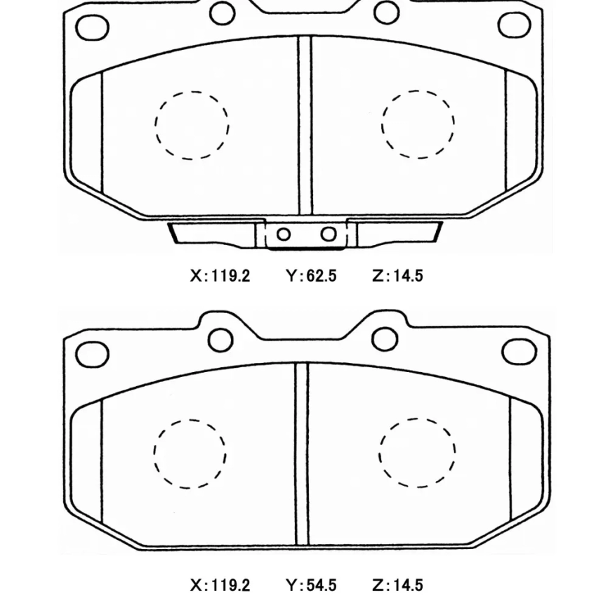 Тормозные колодки Winmax W7 351 EP351 Sumitomo® 4POT Subaru Forester Impreza GC GF GD GG WRX STi Legacy B4 передние фото 5