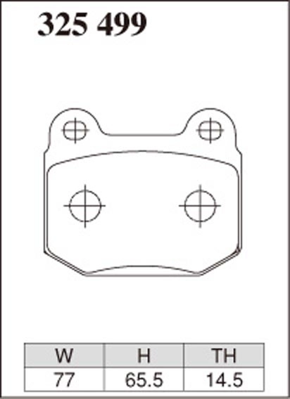Тормозные колодки Dixcel Z type Z-325499 Subaru GDB Mitsubishi Lancer Evo CT9A Brembo® 2pot задние фото 3