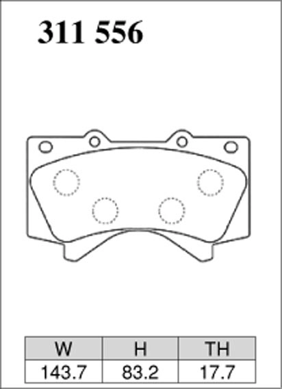 Тормозные колодки Dixcel X type X-311556 Toyota Land Cruiser 200 LC200 Lexus 570 передние фото 4