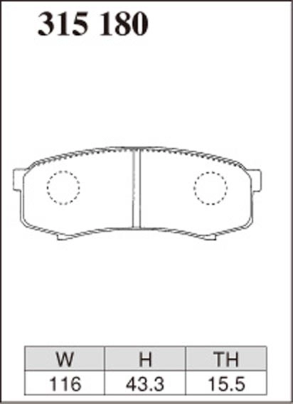 Тормозные колодки Dixcel EXTRA Cruise EC 315180 Toyota Land Prado Hilux Lexus LX460 задние фото 5