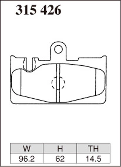 Тормозные колодки Dixcel EXTRA Speed ES 315426 Lexus LS Toyota Celsior UCF30/31 00/10~ задние фото 2