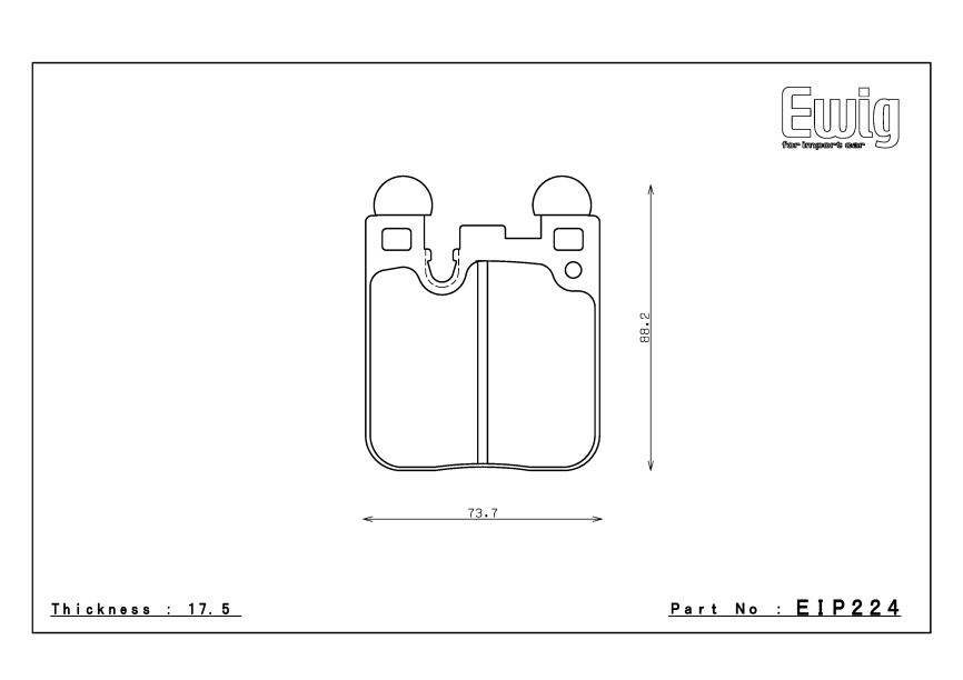 Тормозные колодки Endless EIP224 ME20 (CC40) BMW M2, M4, M135i, M Performance F30/F31, задние фото 4